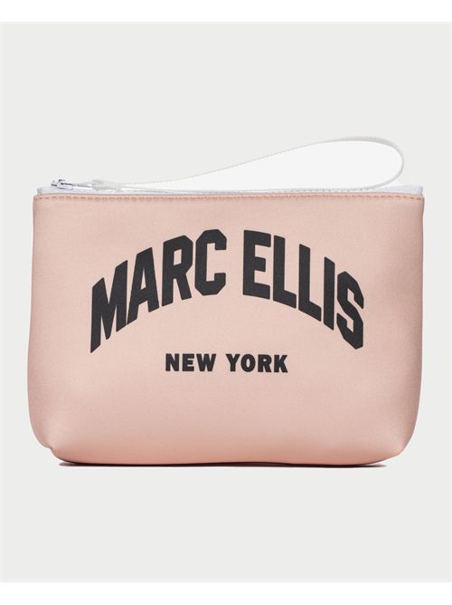 Marc Ellis women's clutch bag with front logo MARC ELLIS | BUBY POUCH ELLISPEACH